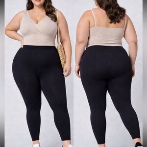 SPANX look at me Now leggings Seamless Black leggings Tummy Shapewear size 1X